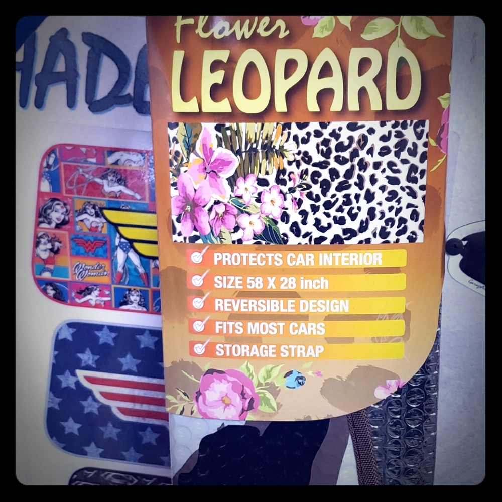 Flower Leopard Auto sunshade